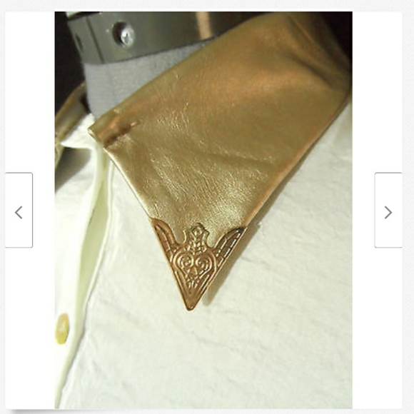 Nwt TEA N ROSE Satin Western Shirts button up top - Picture 6 of 8